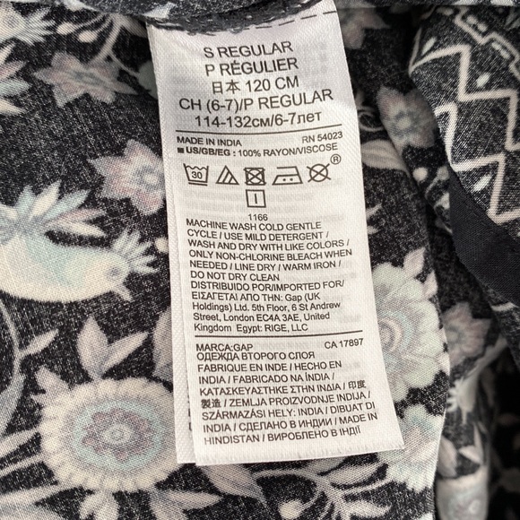 Girls Long Sleeve Gap Dress - Picture 6 of 6